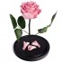 Роза в колбе Premium розовая, 29 см.